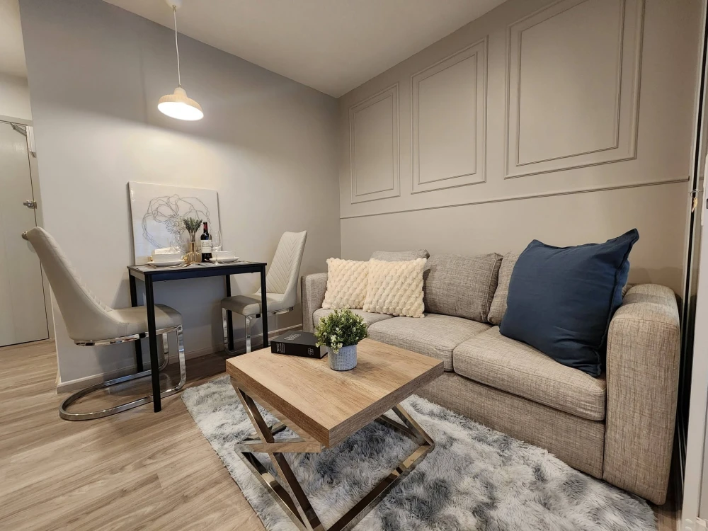 FOR RENT  Regent Home Bangna ห้องชั้นสูง วิวโล่ง เฟอร์นิเจอร์และเครื่องใช้ไฟฟ้าครบ รีบย้ายด่วนๆ