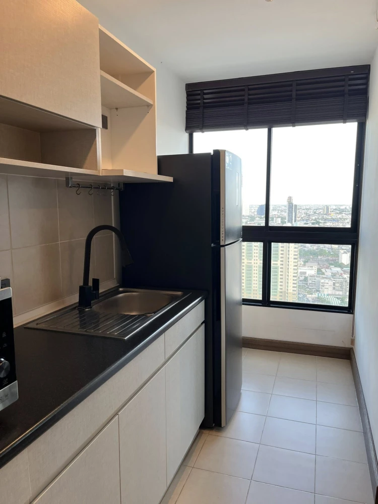 For rent Supalai Loft Talat Phlu Station, fully built-in, Modern Scandinavian style, In Dark, must hurry to reserve.