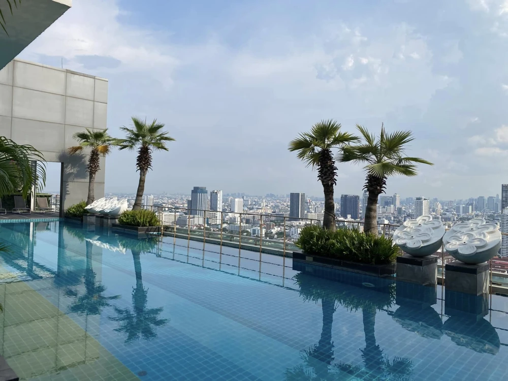 For rent!! Condo The Line Phahon Yothin Park, 19th floor, city view, fully furnished, bring your bags and move in immediately, book now!!