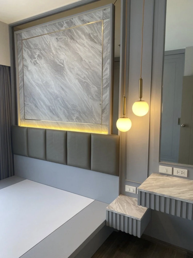 For rent The Politan Aqua, beautifully decorated room, fully built-in, 18th floor, river view, I must say you can't miss it.