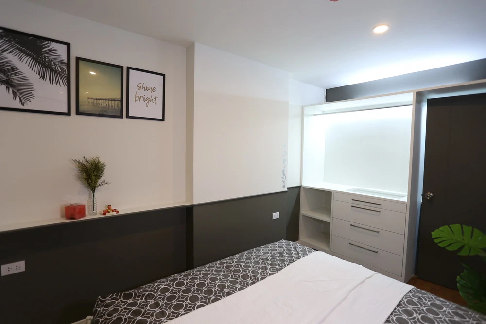 For rent The Selected Kaset, a nice room, built-in furniture, complete electrical appliances. If you don't reserve, you'll regret it.