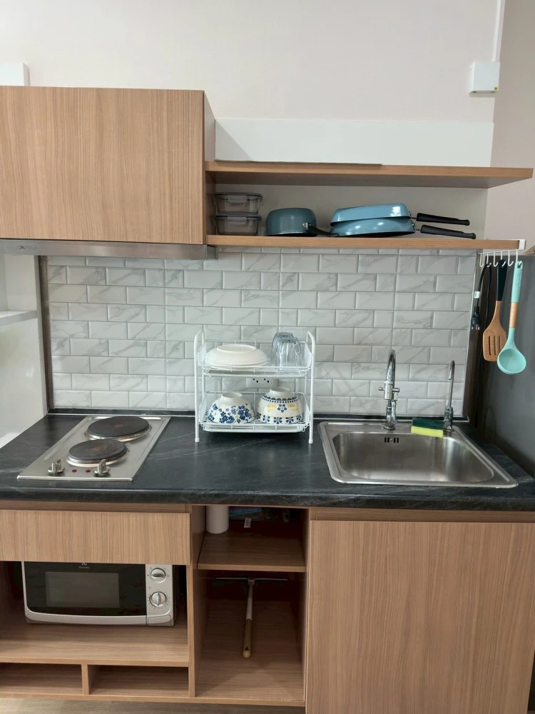 For rent The Tempo Grand Sathon-Wutthakat ห้องน่าอยู่ ชั้น 14 ได้วิวสูง เฟอร์นิเจอร์และเครื่องใช้ไฟฟ้าครบครัน หิ้วกระเป๋ามาได้เลย