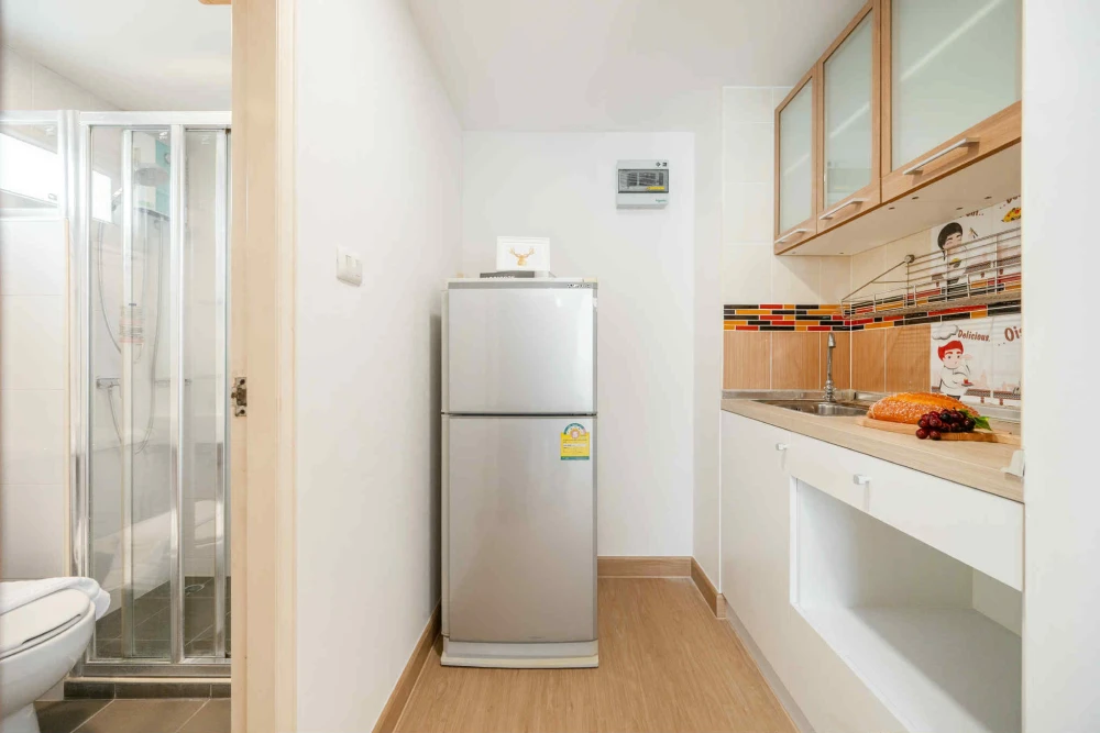 For sale Lumpini Condotown Nida-Serithai ห้องกั้นแยกเป็นสัดส่วน โทนขาวสบายตา ราคาสบายกระเป๋า ซื้อเลย