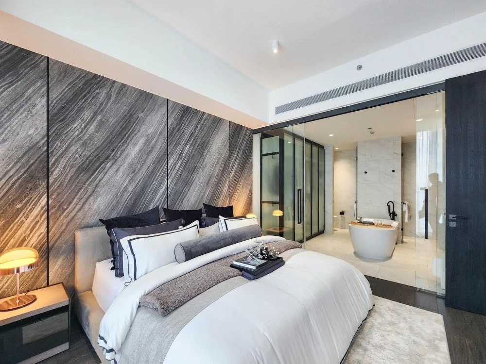 Tait 12 Sathorn Luxurious Condo for Rent, fully furnished room, ready to move in, model style, come and reserve today.