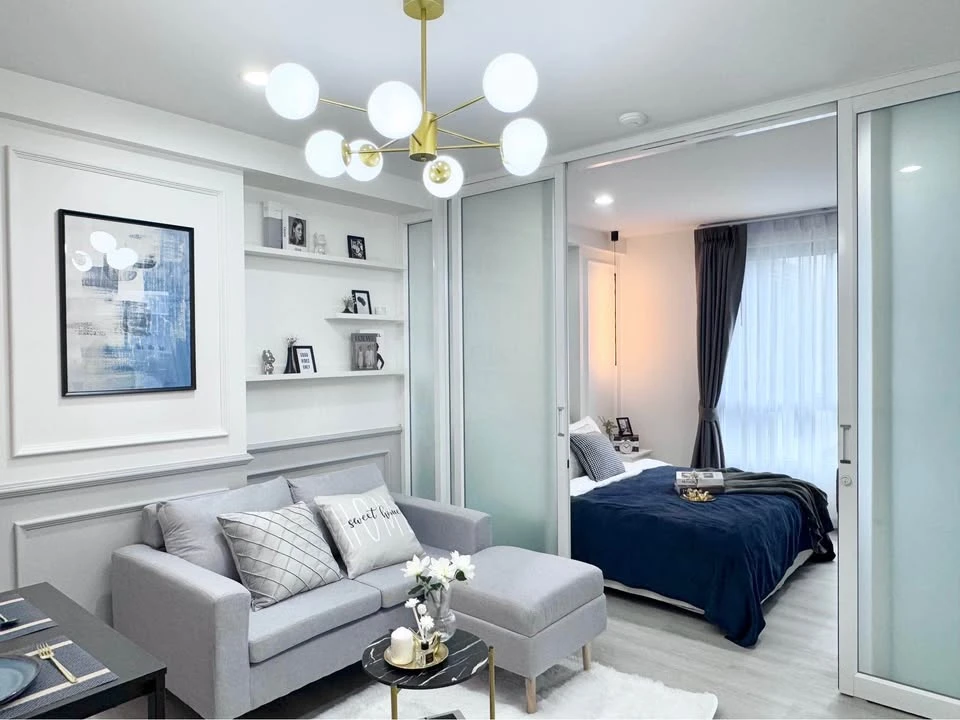 For sale: Double U Condo Phahon-Ladprao, 2nd floor room, suitable for food lovers because it is very close to food sources.