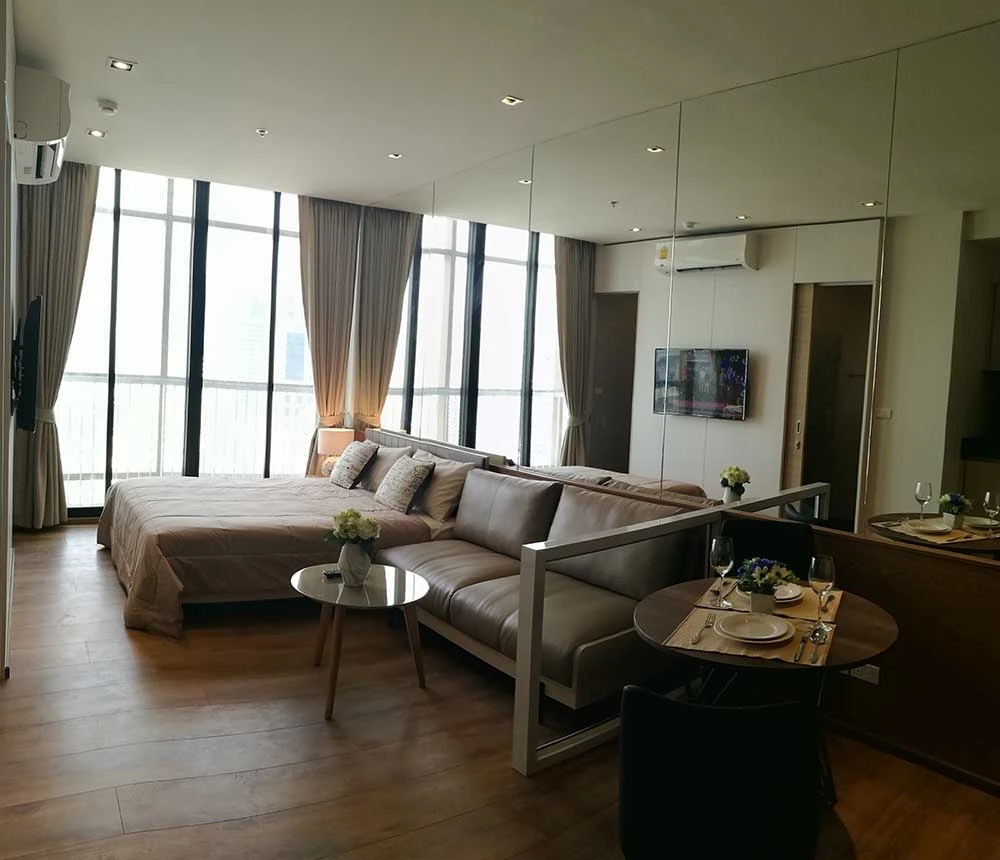 Sell / rent Condo Park 24 Origin Phrom Phong, high floor, beautiful room, fully furnished, near BTS, hurry!!