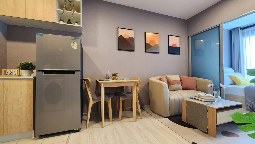 For sale/rent Plum Condo Sukhumvit 62, fully furnished, ready to move in.