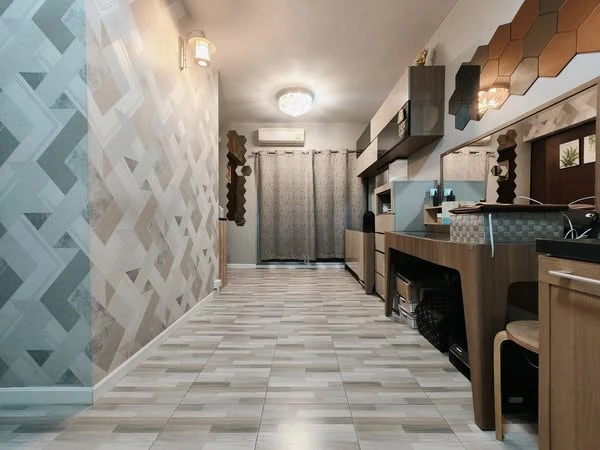 For sale: A space Asoke-Ratchada, 1 bedroom, 1 bathroom, decorated in a cool color scheme, comes fully furnished, reserve now!