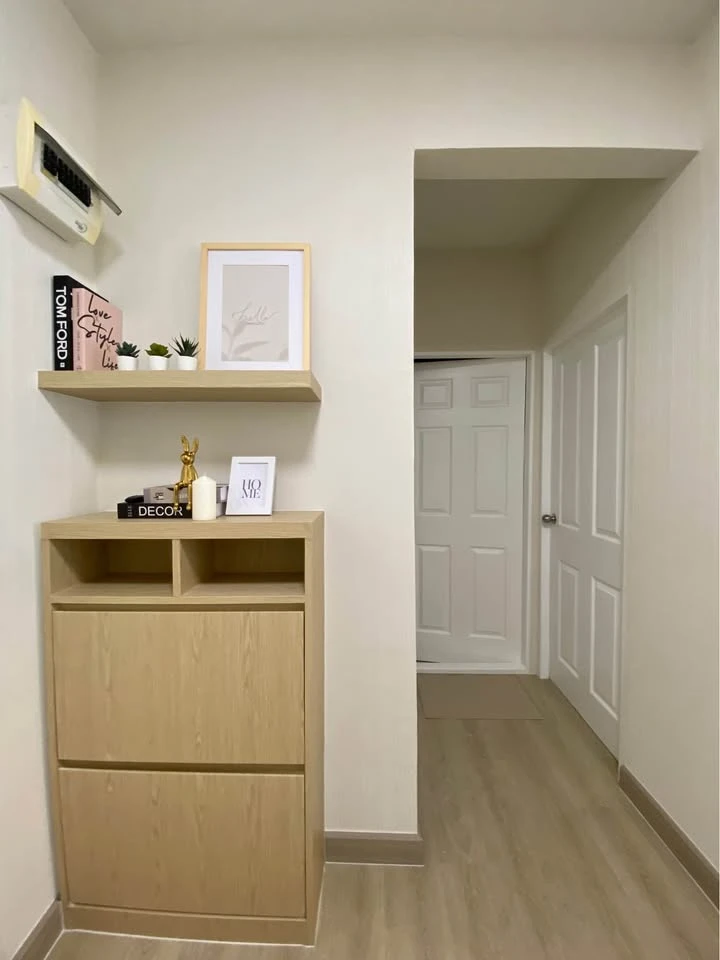 For sale: A Space Asoke-Ratchada, Building E, 8th floor, fully furnished and equipped with electrical appliances, beautifully decorated room, ready to