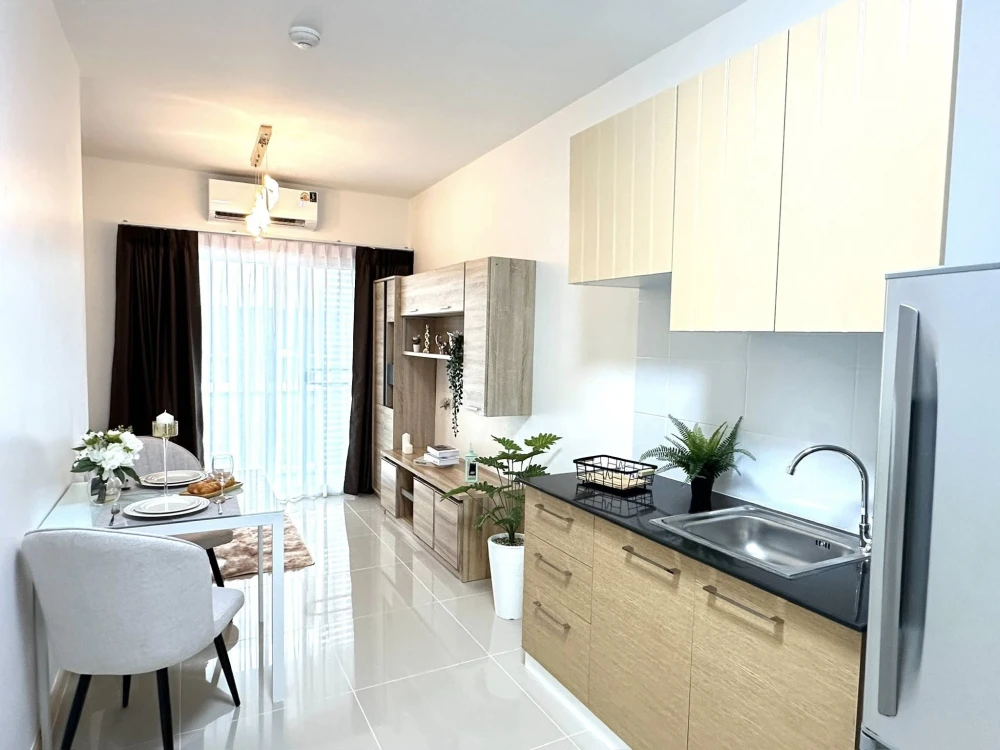 ขาย A Space Sukhumvit 77 ห้องพร้อมอยู่ เฟอร์พร้อม กว้างขวางอยู่สบาย จองเลย