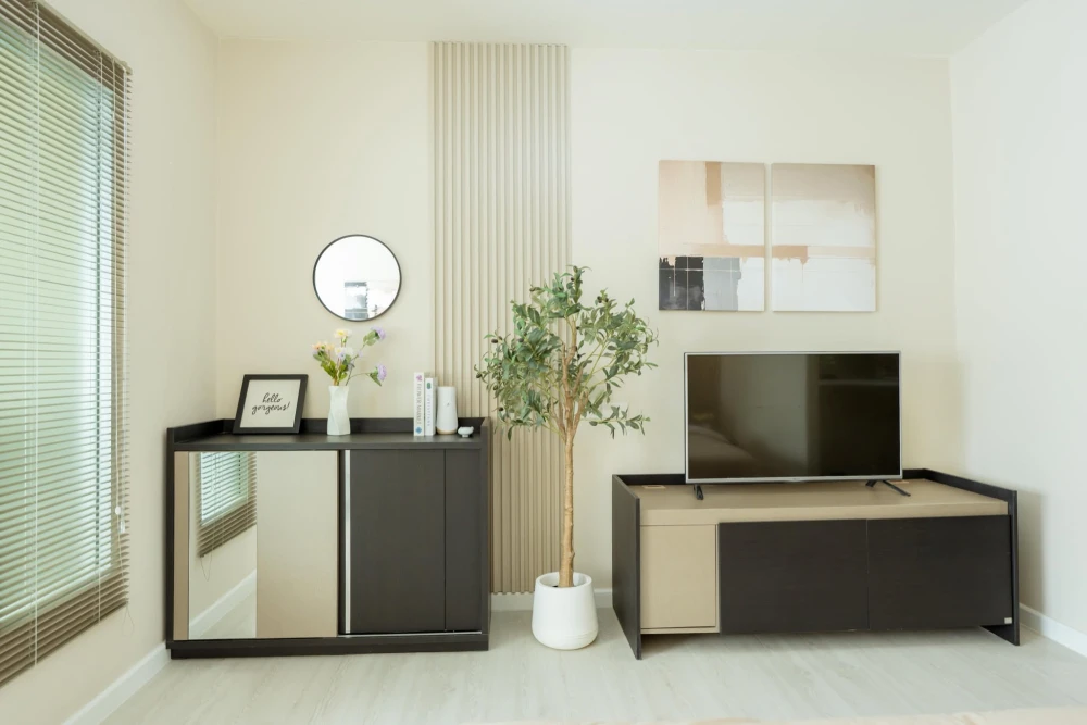 Selling A Space Sukhumvit 77, studio room, 1 bathroom, fully furnished and equipped with appliances, ready to move in.