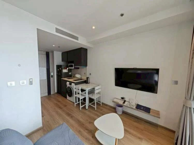 Selling Andromeda Pattaya (South Pattaya), studio room, 17th floor, sea view, fully furnished. Reservation required.
