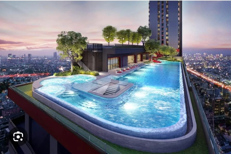 For sale: Aspire Huai Khwang, high floor, nice room, good ventilation, spacious room, reserve now.