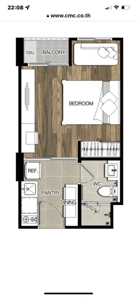 Selling/rent Bangkok Horizon Lite @ Phetkasem 48, 5th floor, Building A, *pool view*, fully furnished, ready to move in.