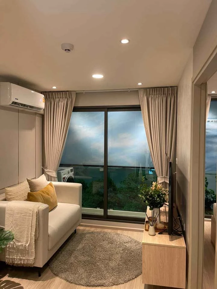 For sale Beat Sukhumvit, nice room, corner room, with furniture + electrical appliances, don't miss out, hurry and reserve+++