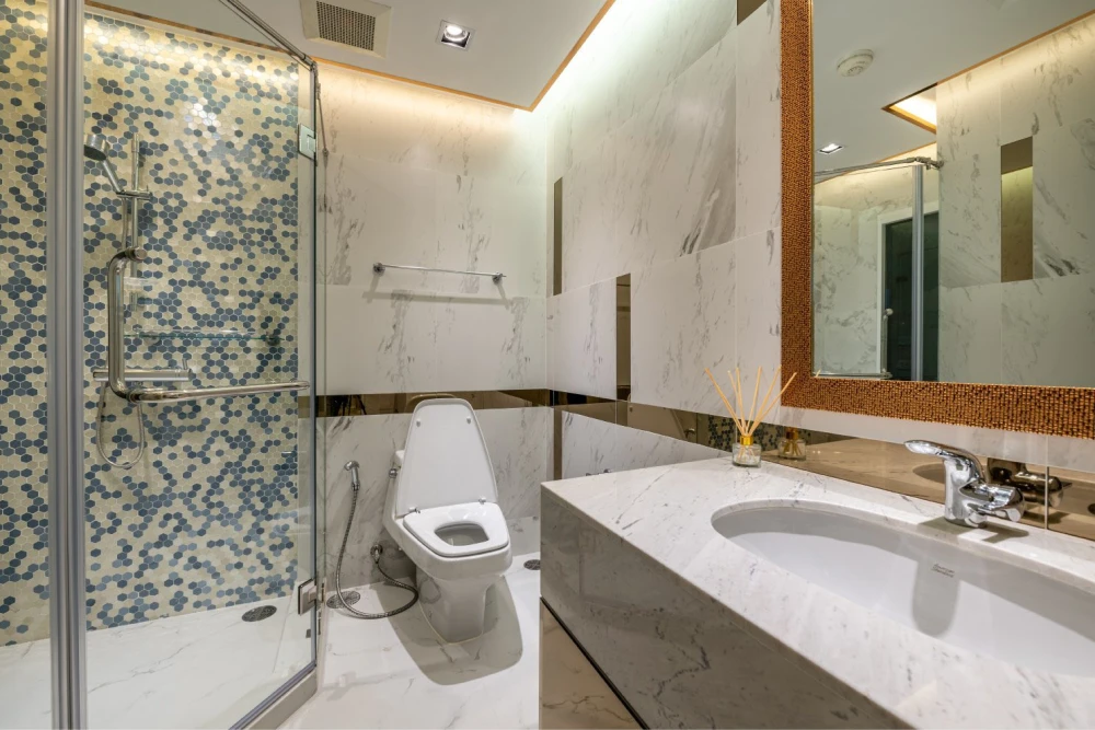 Belle Grand Rama 9 LUXURY PENTHOUSE for sale, high floor, wide city view, high-end decoration, ready to move in.