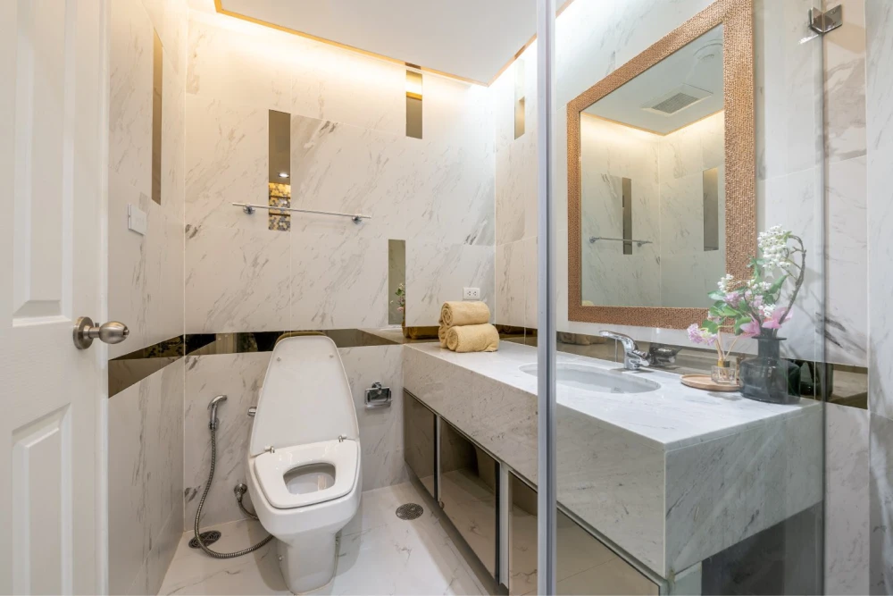 Belle Grand Rama 9 LUXURY PENTHOUSE for sale, high floor, wide city view, high-end decoration, ready to move in.