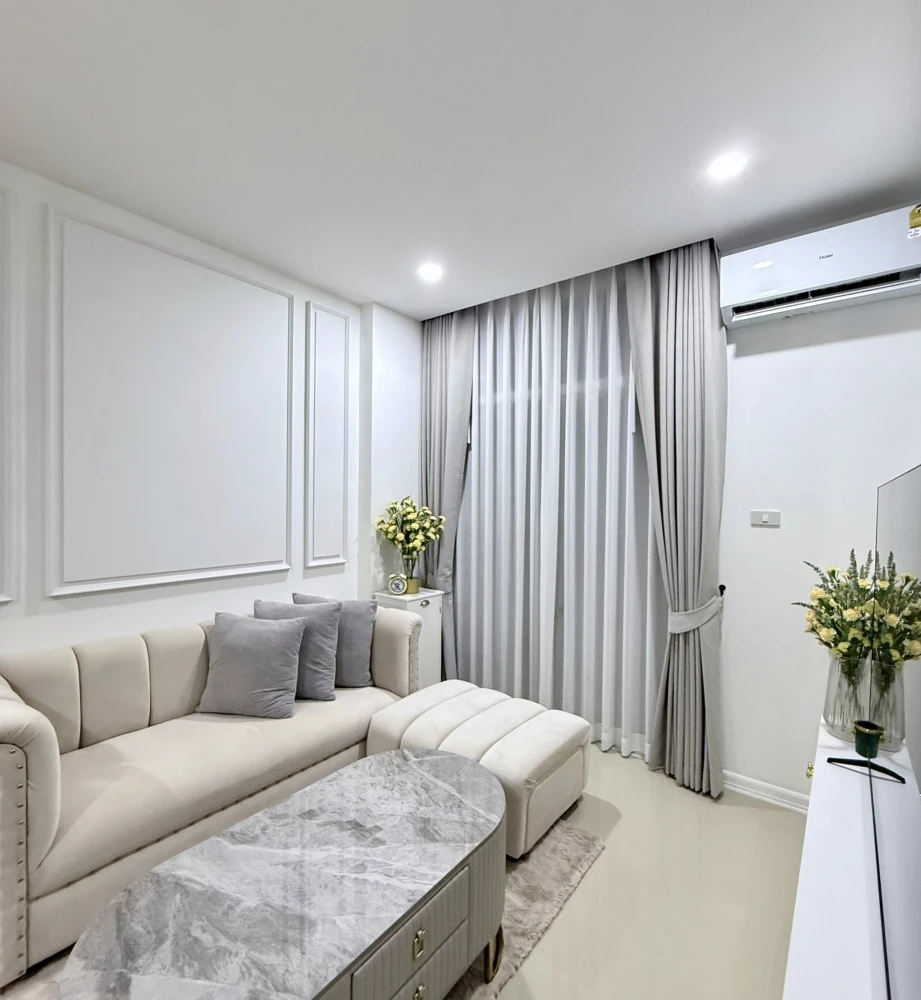 CC Condominium 1 for sale. Fully furnished with built-in furniture and appliances. Clean white decor, very comfortable and inviting.