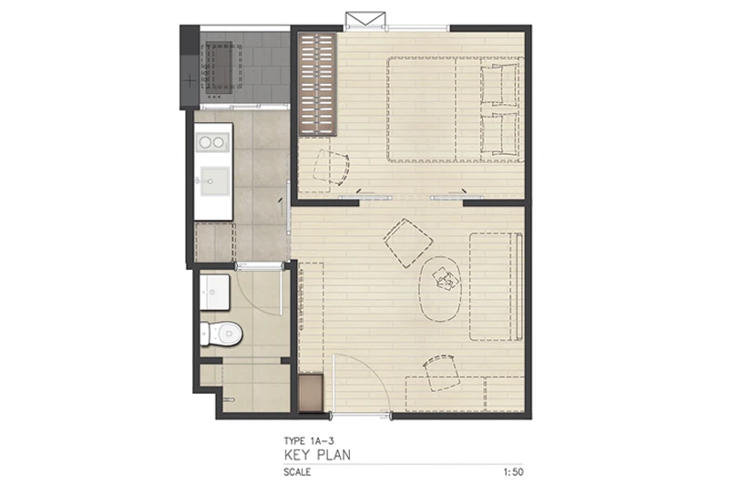 For sale: Chambers Chaan Ladprao-Wanghin, 4th floor, nice room, fully furnished. Interested in owning one? Reserve now!