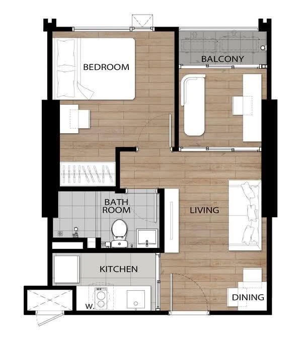Chapter One Spark Charan for sale, nice room, high floor, spacious, comfortable, book now!!!