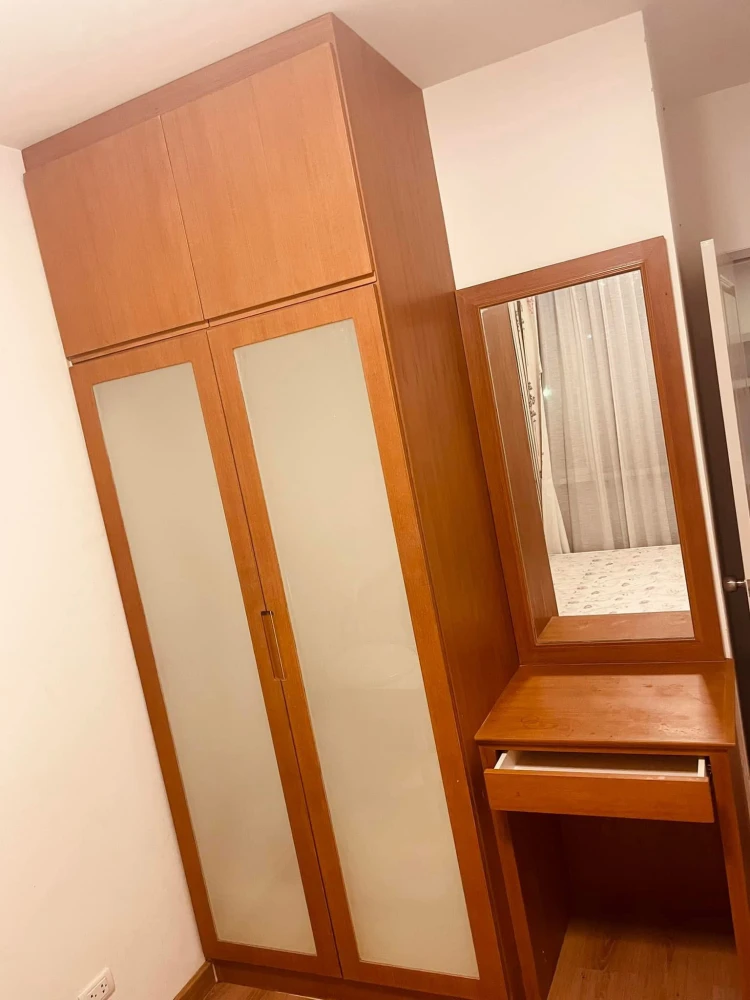 For sale City Room Ratchada Suttisan, spacious room, lots of usable space, comes with complete furniture, good like this, don't miss it.