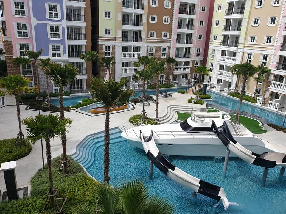 Condo for sale Seven Seas Cote d Azur, ready to move in, spacious and comfortable room, pool view, reserve now.