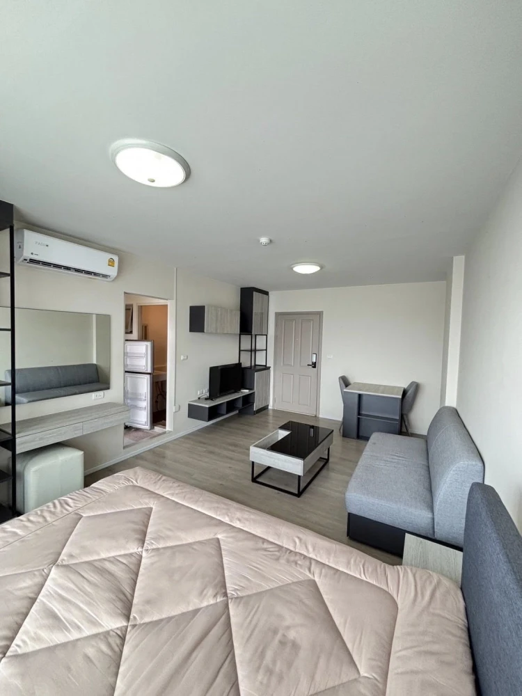 Selling dcondo Campus Dome Rangsit, 7th floor, exterior view, fully furnished, ready to move in. Book now!