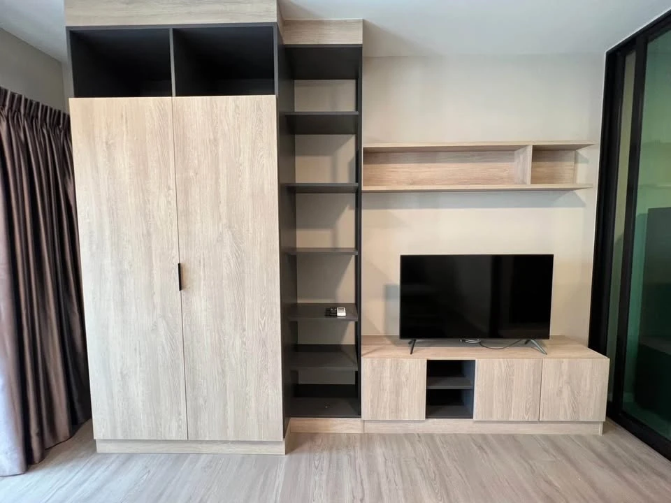 Dcondo Hideaway Rangsit for sale, 1st floor room, decorated with built-in furniture, very neat, very clean, reserve now.