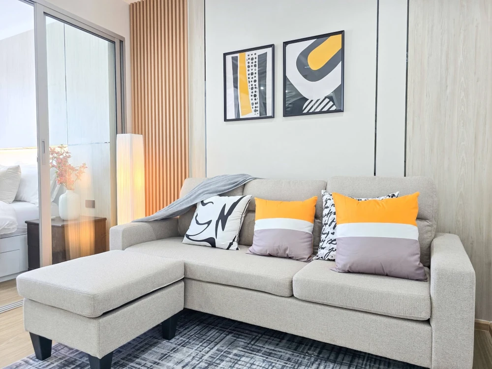 For sale: Unit at DCondo Rattanathibet, 7th floor. Beautiful unit, fully furnished—book now!