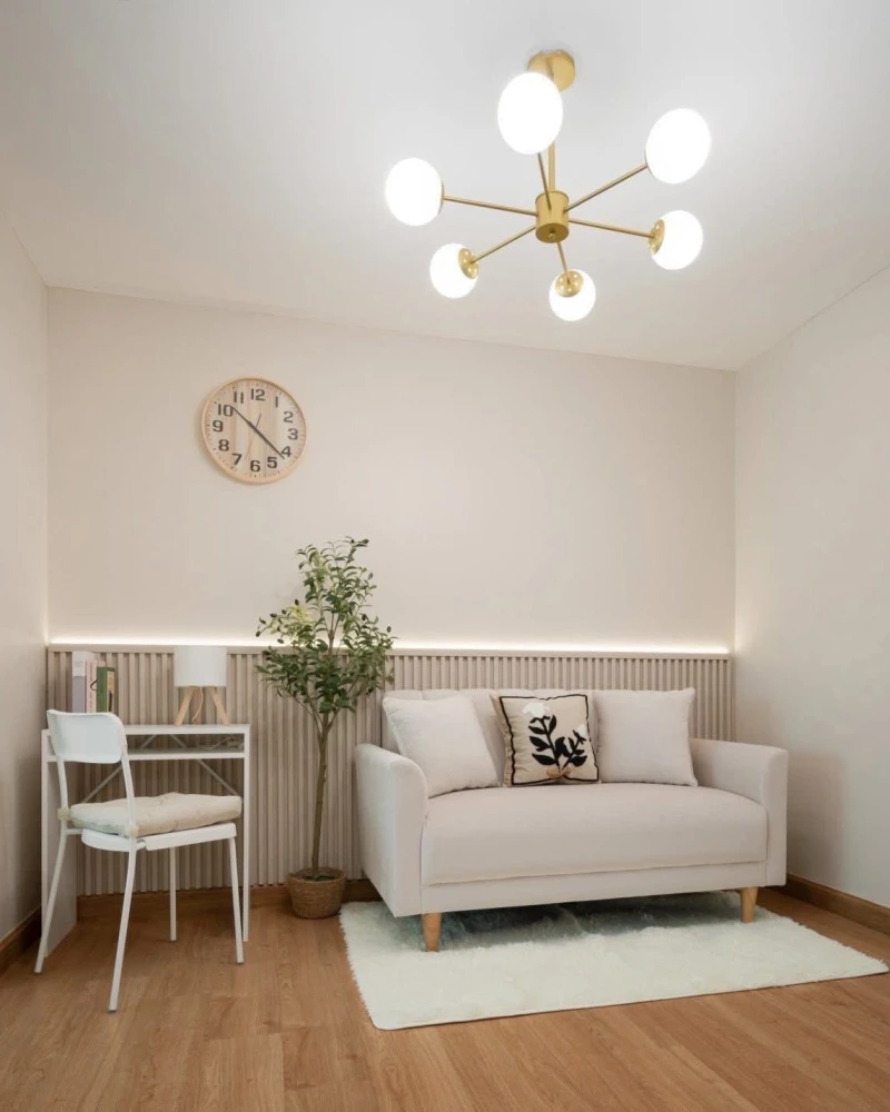 For sale: Den Vibhavadi, north-facing balcony, cool and comfortable, not hot, fully furnished, extremely beautiful, don't miss out!