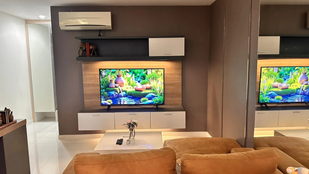 Elements Srinakarin for sale, corner room with privacy, stylishly decorated, built-in headboard, book now