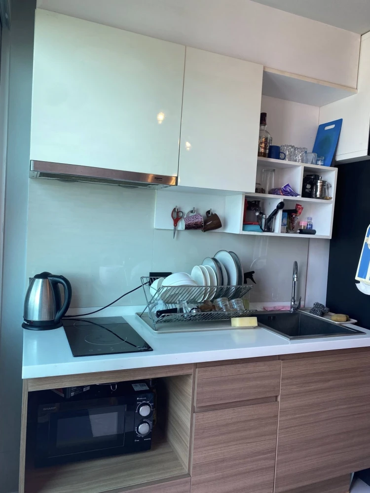 For sale: Fuse Chan Sathorn, beautifully decorated room, simple, luxurious, expensive-looking, built-in walls and excellent furniture. Reserve now!