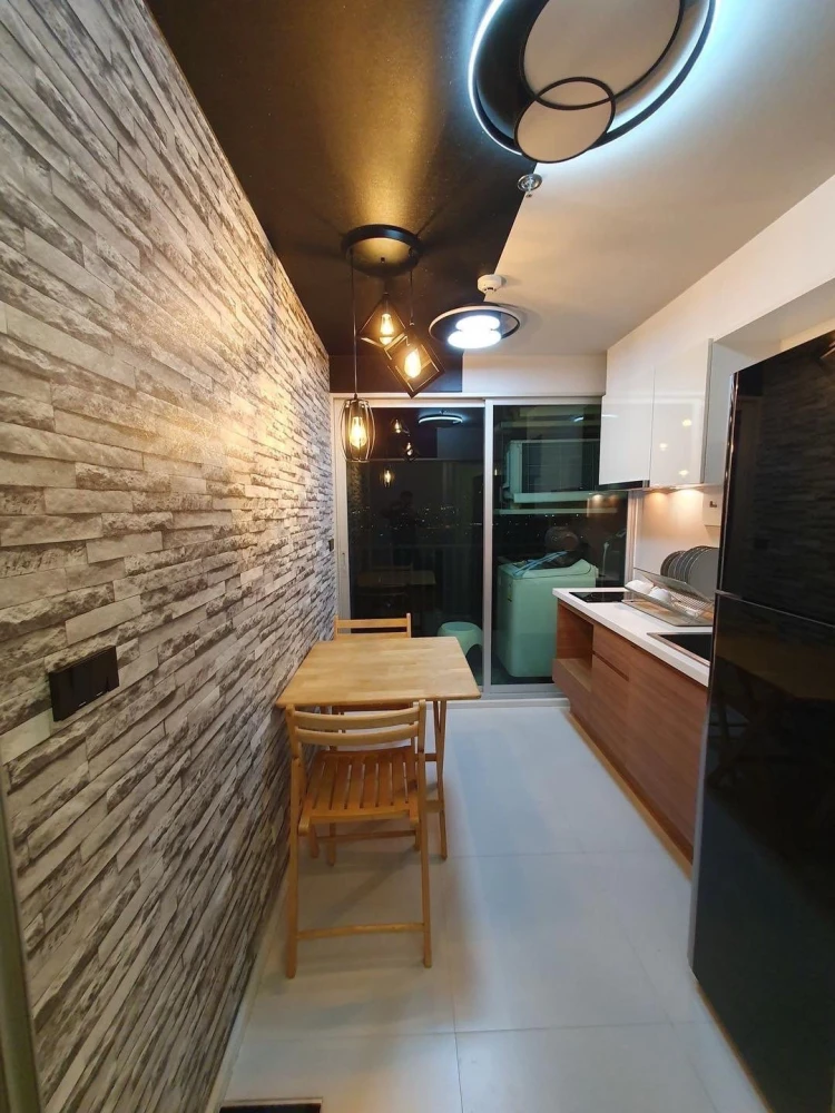 For sale: Fuse Chan Sathorn, beautifully decorated room, simple, luxurious, expensive-looking, built-in walls and excellent furniture. Reserve now!