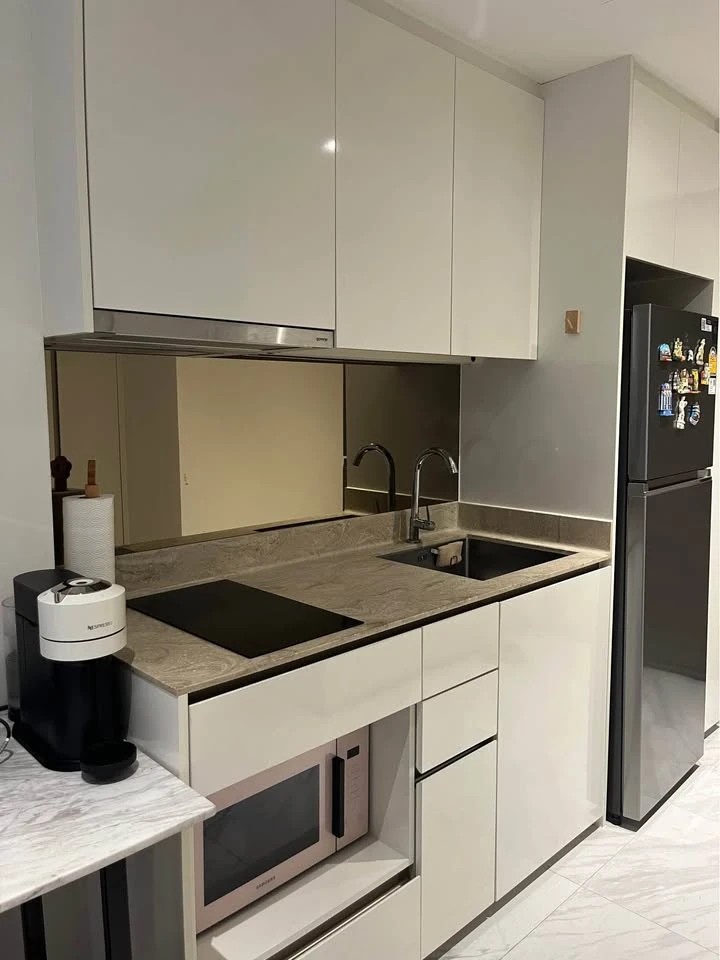 For sale: FYNN Asoke, 1st floor, Private Garden, fully furnished and equipped, ready to move in.