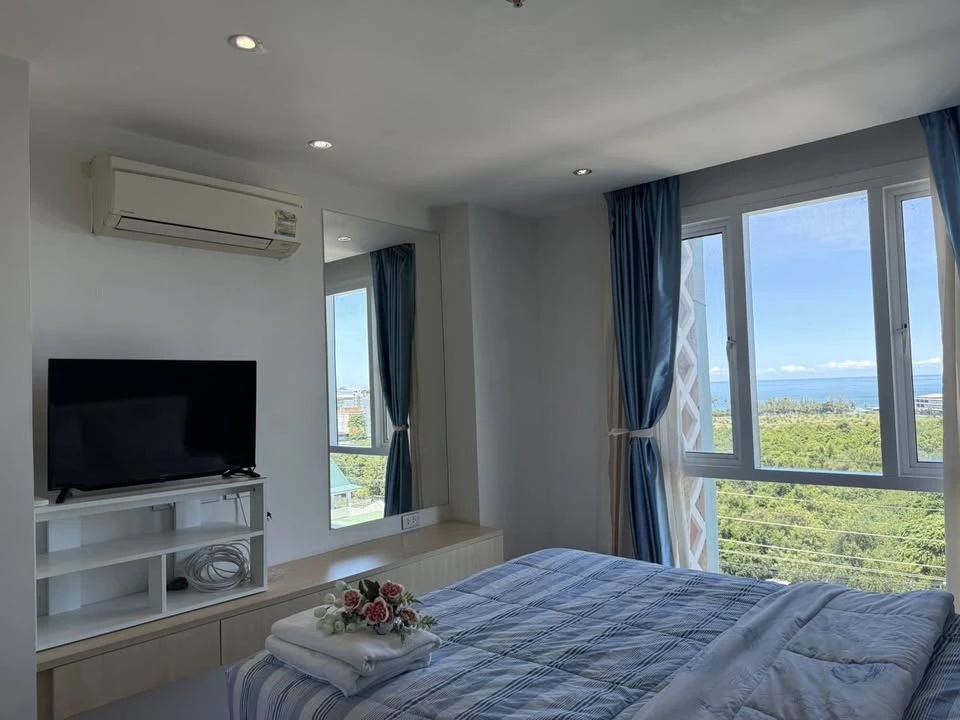 For sale: Grande Caribbean Resort Pattaya, 9th floor, Pattaya sea view, fully furnished room, don't miss out!