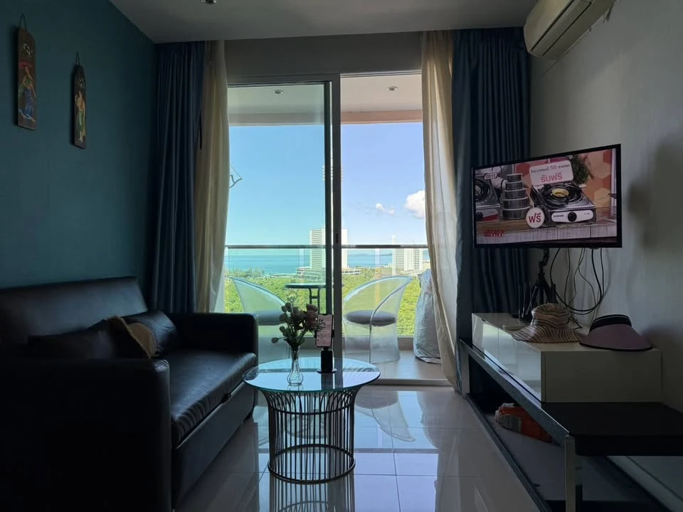 For sale: Grande Caribbean Resort Pattaya, 9th floor, Pattaya sea view, fully furnished room, don't miss out!
