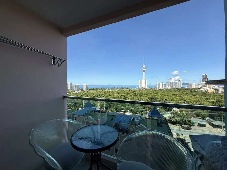 For sale: Grande Caribbean Resort Pattaya, 9th floor, Pattaya sea view, fully furnished room, don't miss out!