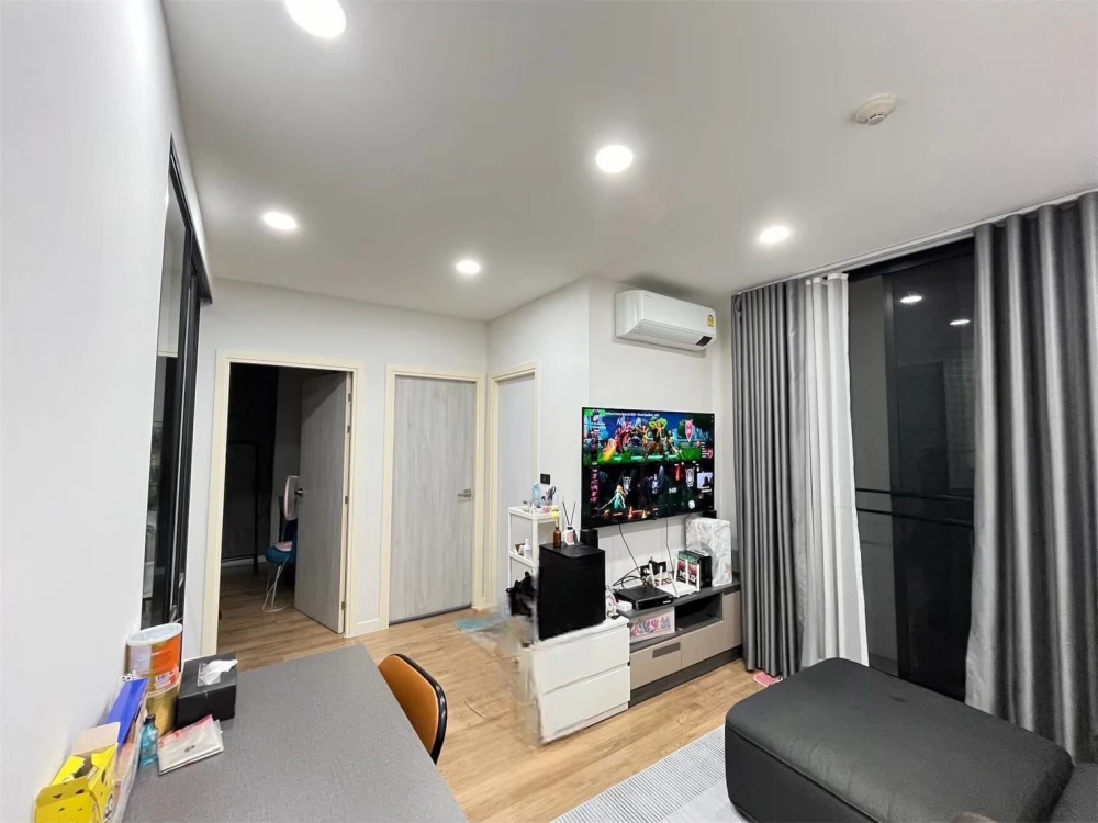 Groove Ratchada-Rama 9 for sale, corner room with privacy, lots of usable space, comes with complete facilities, don't miss it.
