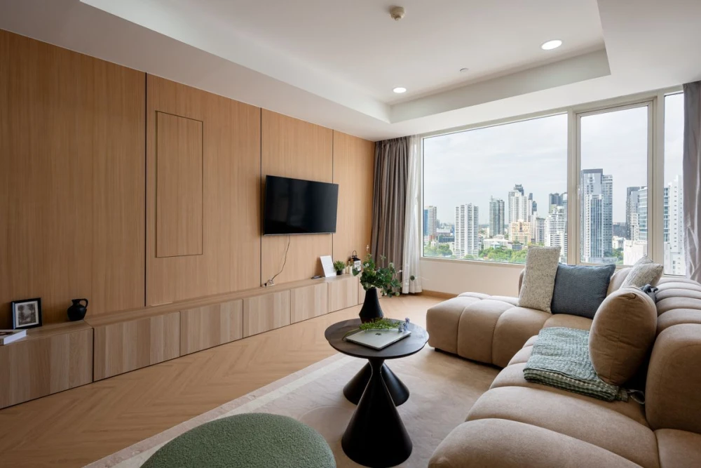 For sale: Hampton Thonglor 10, 20th floor, spacious room, comfortable living, fully furnished. If interested, hurry and buy now.