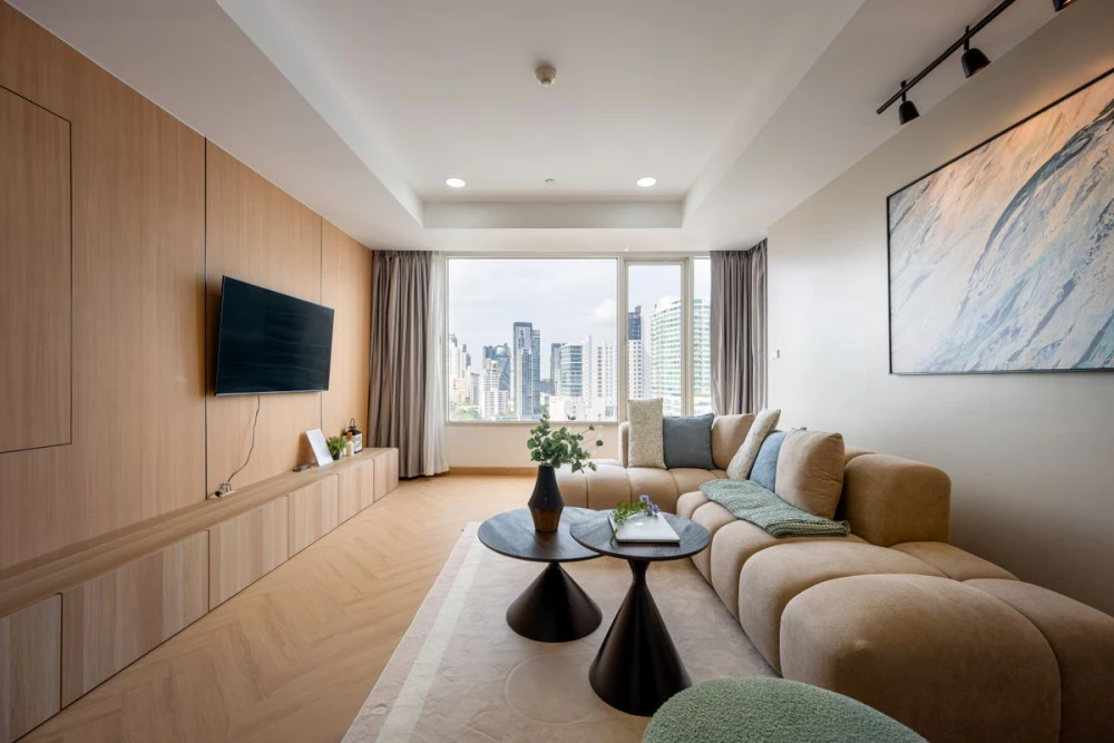 For sale: Hampton Thonglor 10, 20th floor, spacious room, comfortable living, fully furnished. If interested, hurry and buy now.