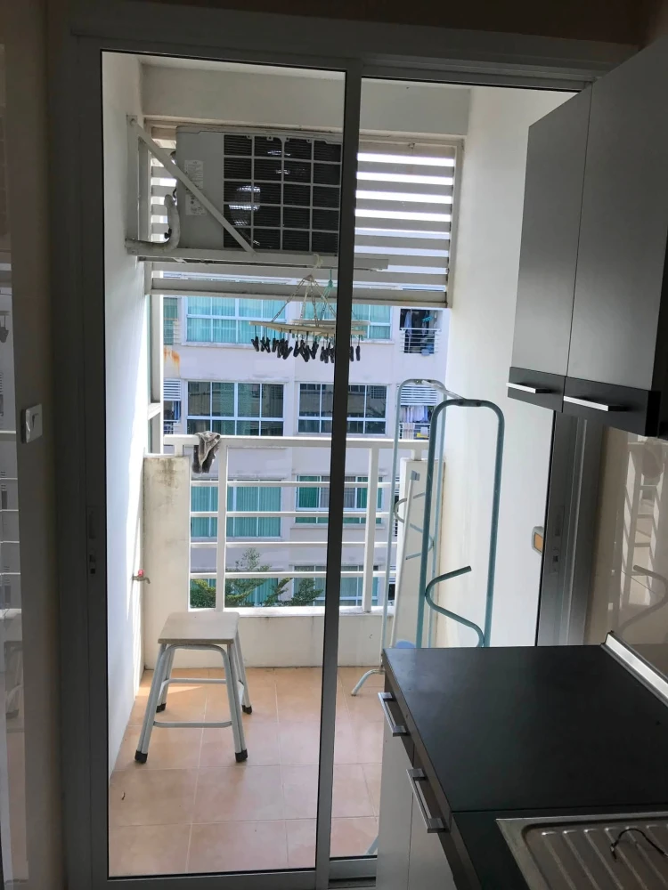 For sale Happy Condo Ladprao 101, studio room, 6th floor, good location, complete amenities, book now.