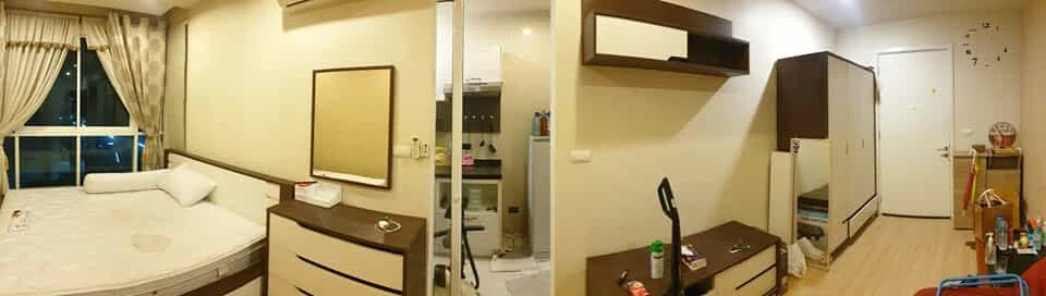 Happy Condo for sale, Lat Phrao 101, Building G, 3rd floor. The project has many shops and convenience services. Reserve now.