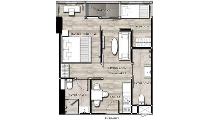 Infinity One for sale, spacious room with lots of usable space, comes with complete amenities, beautiful sea view, reserve now!