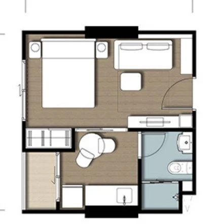 For sale: ISSI Condo Suksawat, a lovely room on the 19th floor, with a great common area and fully furnished. Don't miss out on this great deal!