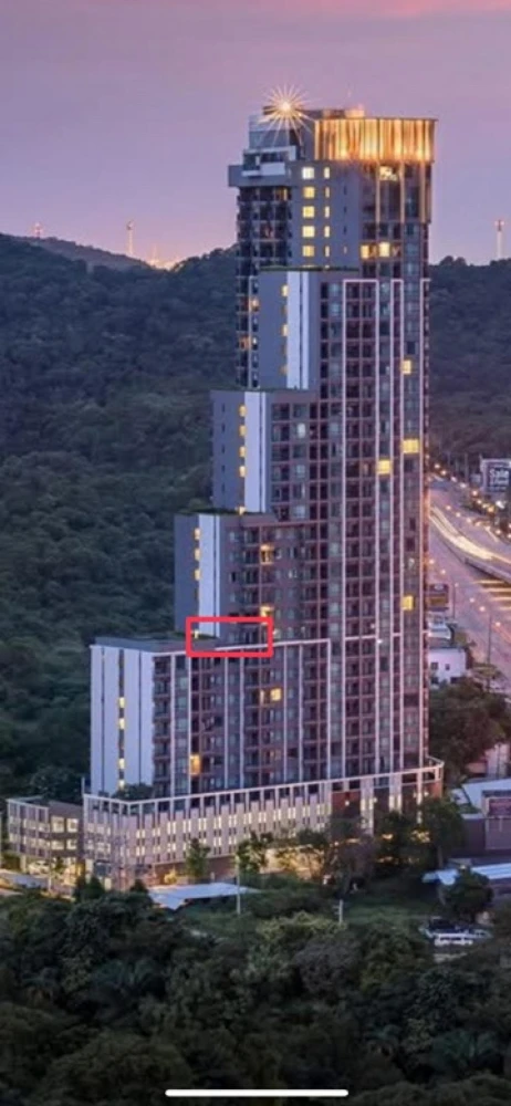 For sale: KnightsBridge The Ocean Sriracha, 12th floor, sea view, fully furnished, nice to live in, reserve now.