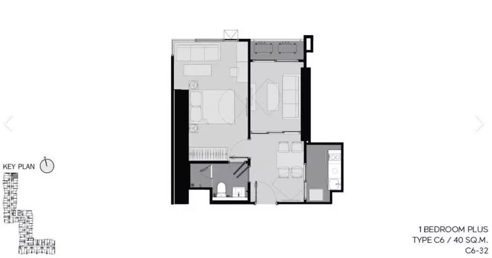 For sale: Life Asoke Hype, high floor, good view, no permanent building blocking, fully furnished, ready to move in