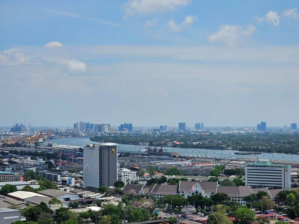 For sale: Life Rama 4 - Asoke Panorama view, 180 degree view of Bang Krachao river, auspicious house number, don't miss it.