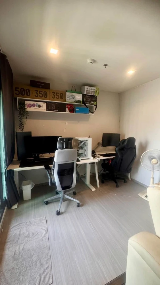 For Sale: Life Sathorn - Sierra. 1-Bedroom Plus unit on a high floor with an unobstructed view and excellent natural light. Fully furnished and ready