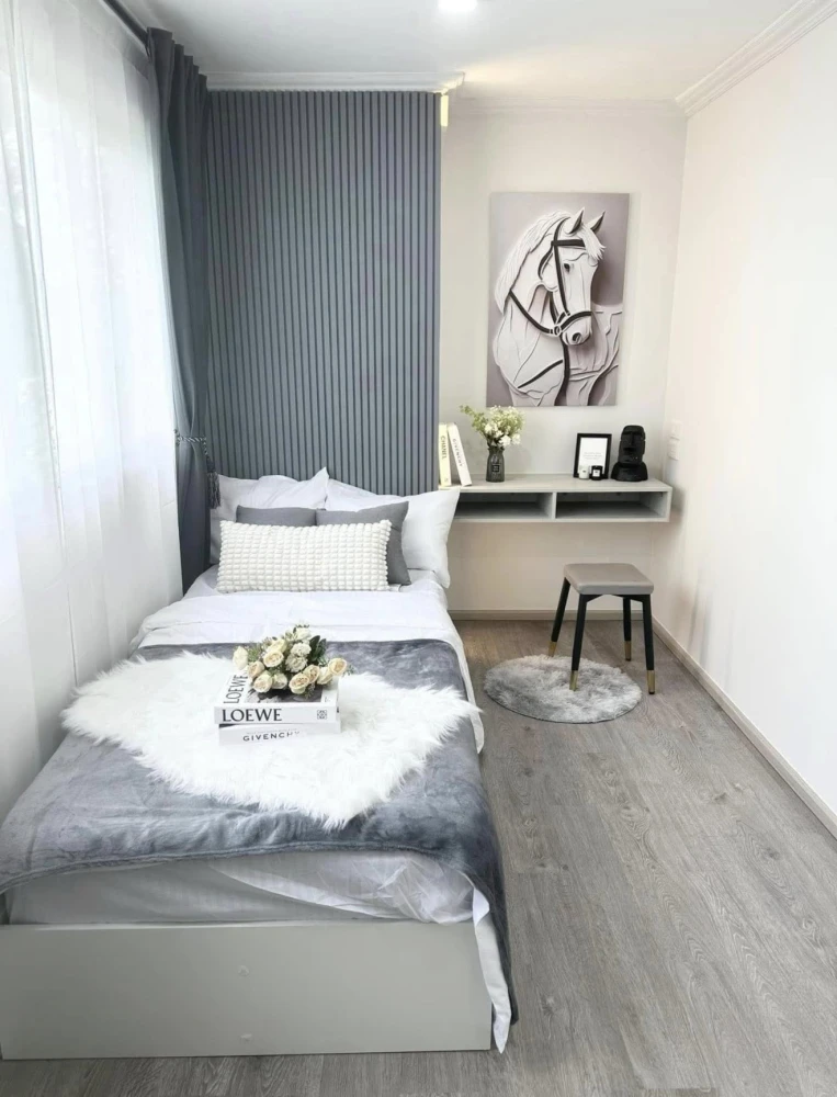 For sale: Lumpini Center Ladprao 111, beautifully decorated room, excellent built-in wall, lots of usable space, good location, reserve now.