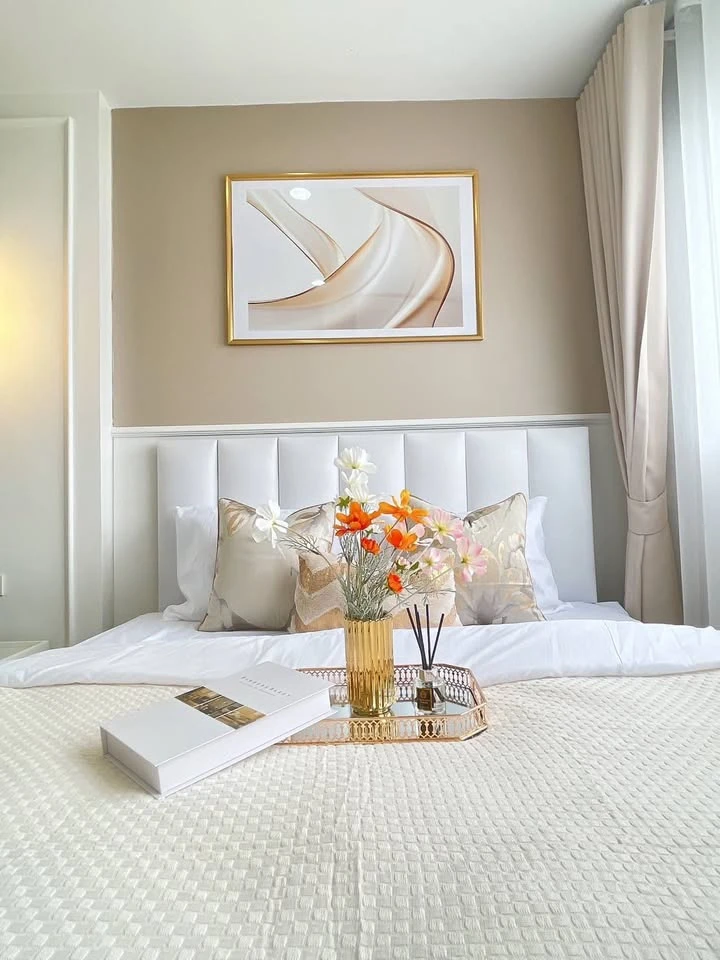 For sale: Lumpini Condo Town Ramindra-Lat Pla Khao, 4th floor, beautiful room, comes with complete decoration.